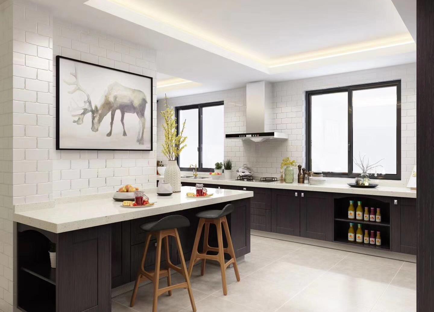thermofoil PVC kitchen cabinet